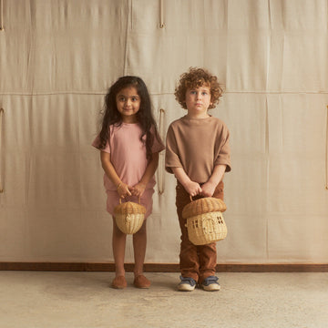 Rattan acorn bag - Olli Ella